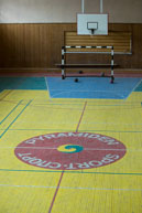 Pyramiden Sports Hall / Pyramiden, an abandoned Russian mining settlement